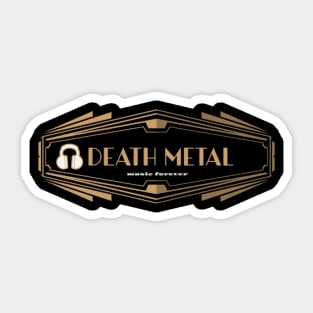 listening to death metal music Sticker